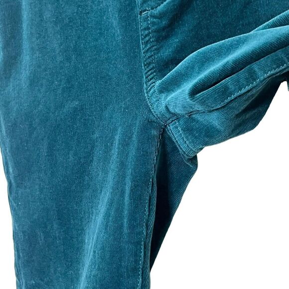 Anthropologie Pilcro Yaya Velvet Flare Pants Turquoise Women’s Size XS Pull-On - Picture 8 of 14